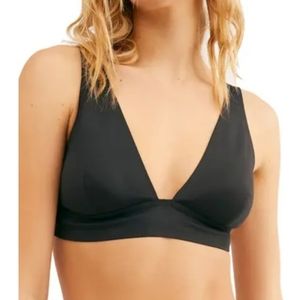 Free People Erin Scuba Black Bralette Small